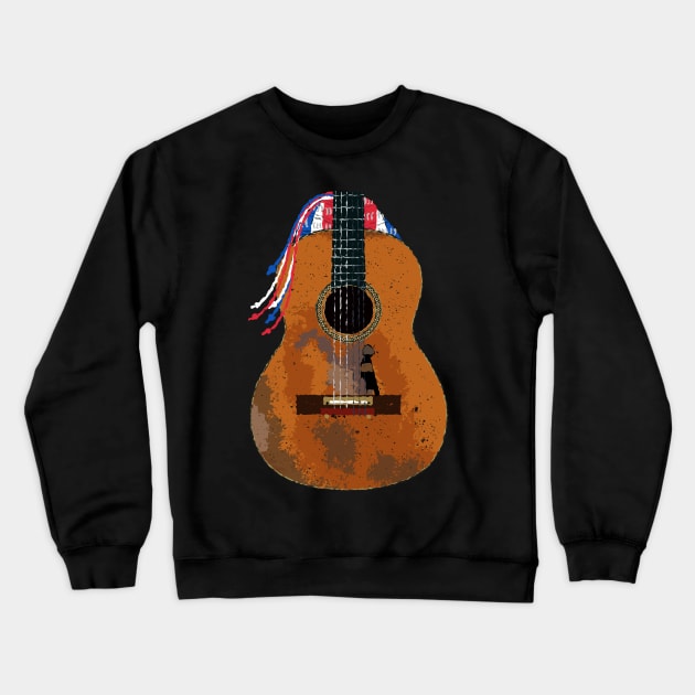 Trigger Iconic Country Music Guitar Crewneck Sweatshirt by Daniel Cash Guitar